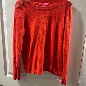 Lilly Pulitzer Orange  Crew Neck Sweater
